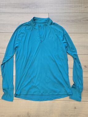 Under Armour Men's Teal Quarter-Zip Performance Pullover